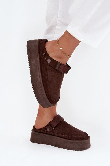 nööpidega lumesaapad Pealiste omad platvormigasu limpančiais užsegimaisem Czekoladosissee Jorielle