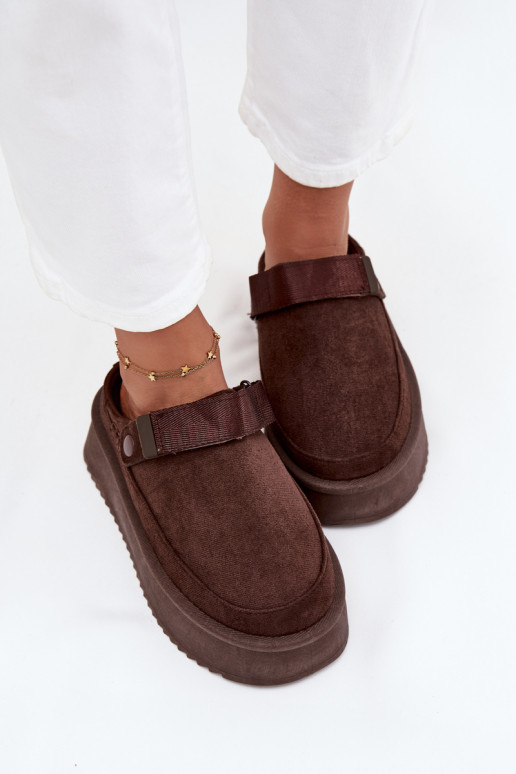 nööpidega lumesaapad Pealiste omad platvormigasu limpančiais užsegimaisem Czekoladosissee Jorielle