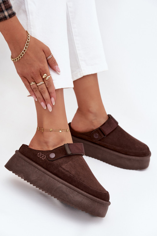 nööpidega lumesaapad Pealiste omad platvormigasu limpančiais užsegimaisem Czekoladosissee Jorielle