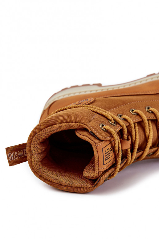 meestele Pealiste poolsaapad jalanõud Memory Foam Big Star KK174203 pruunid värvi