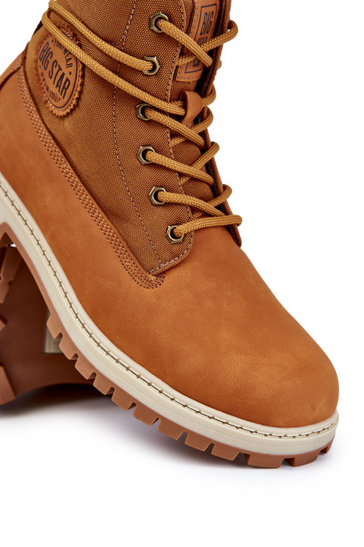 meestele Pealiste poolsaapad jalanõud Memory Foam Big Star KK174203 pruunid värvi