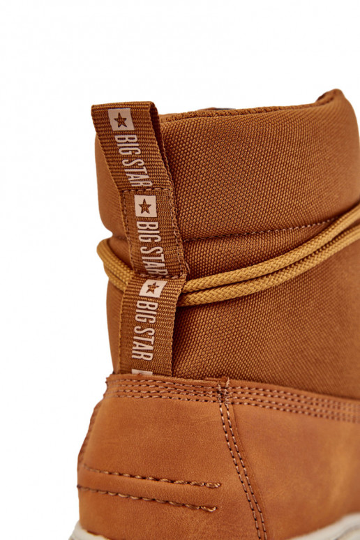 meestele Pealiste poolsaapad jalanõud Memory Foam Big Star KK174203 pruunid värvi