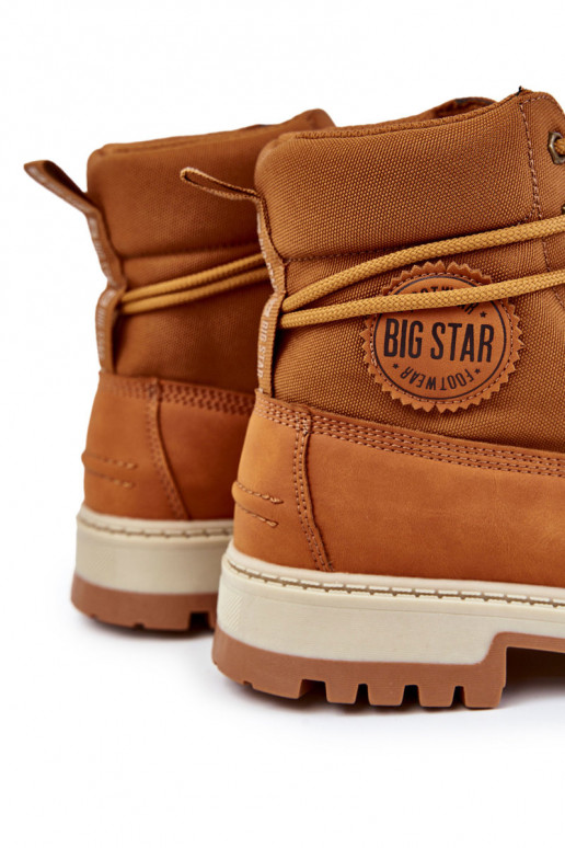 meestele Pealiste poolsaapad jalanõud Memory Foam Big Star KK174203 pruunid värvi