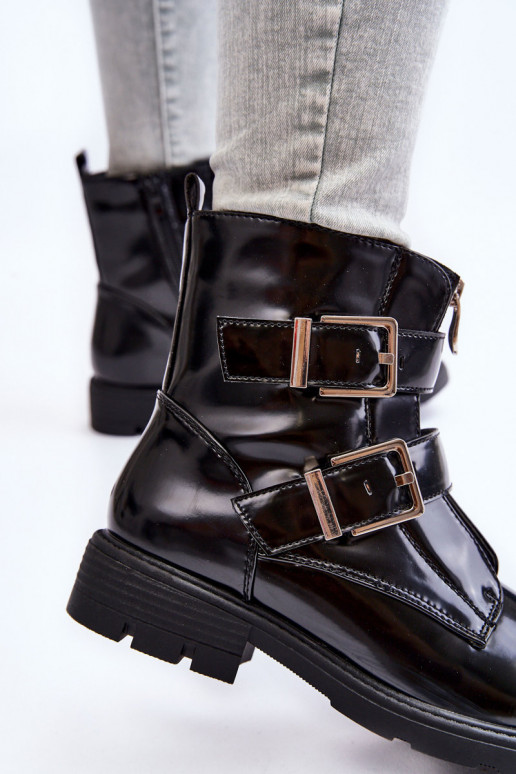 Pealiste omad voodriga Pealiste poolsaapad laiade nööridega tõmblukuga msuud Joshie