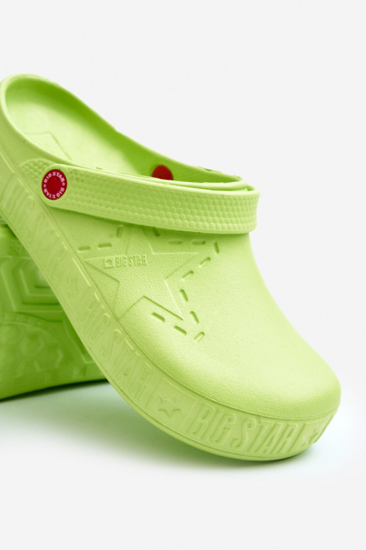 meestele Kerged lehvidega Puukingad Big Star II175005 Rohelist värvi