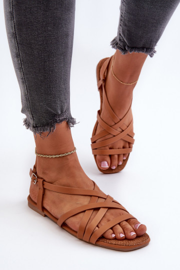 Sellel ondalad sandaalid Big Star NN274013 pruunid värvi