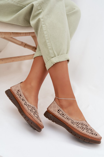 Ažuursed baleriinad Pealiste omadPealturalnej Skóry Sergio Leone SP-006 Tumeroosad värvi