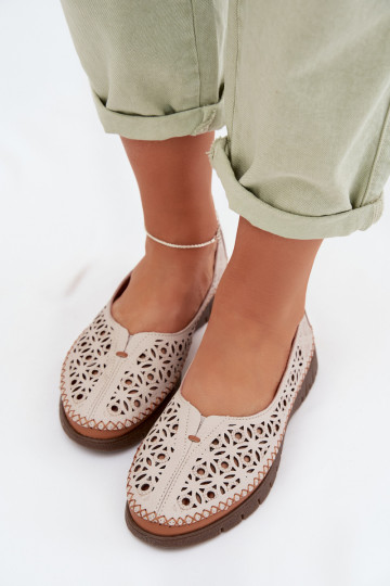 Ažuursed baleriinad Pealiste omadPealturalnej Skóry Sergio Leone SP-006 Halli värvi