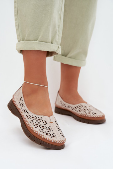 Ažuursed baleriinad Pealiste omadPealturalnej Skóry Sergio Leone SP-006 Halli värvi 2