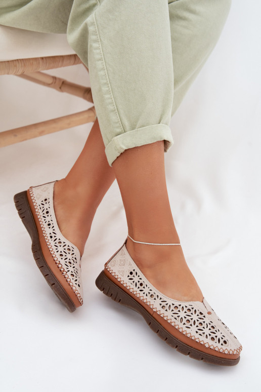 Ažuursed baleriinad Pealiste omadPealturalnej Skóry Sergio Leone SP-006 Halli värvi