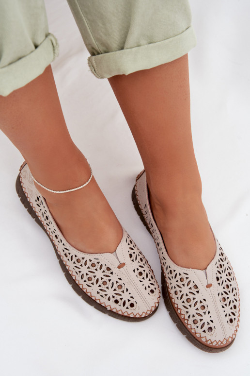 Ažuursed baleriinad Pealiste omadPealturalnej Skóry Sergio Leone SP-006 Halli värvi