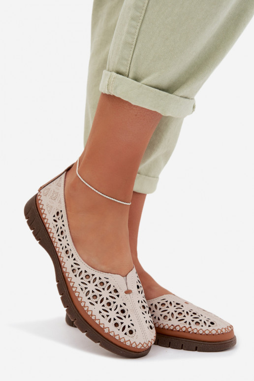 Ažuursed baleriinad Pealiste omadPealturalnej Skóry Sergio Leone SP-006 Halli värvi