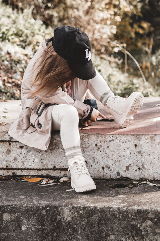 Laste jalanõud Elevandiluu värvi Dexter