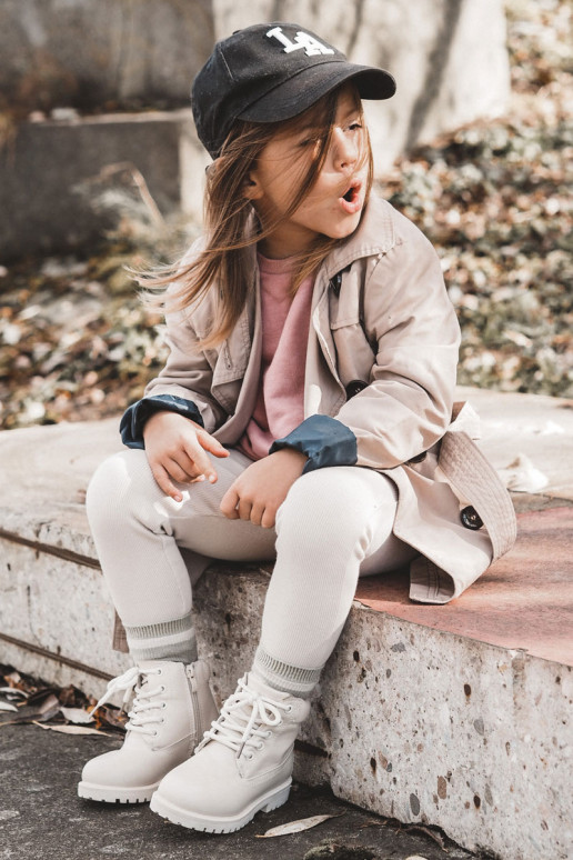 Laste jalanõud Elevandiluu värvi Dexter