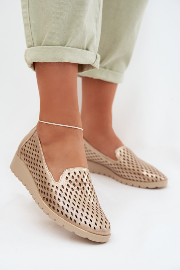 Ažuurne jalatsid Pealiste omad Kuldset värvi Flariette