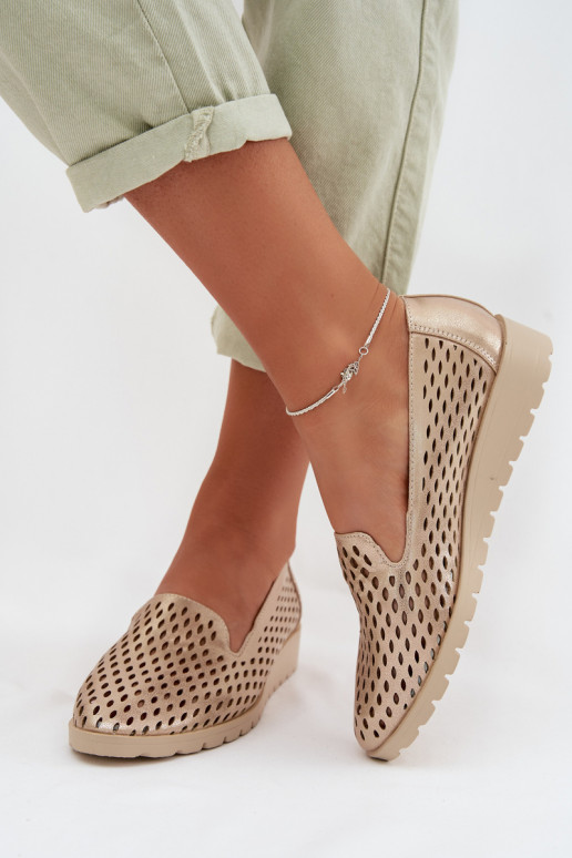 Ažuurne jalatsid Pealiste omad Kuldset värvi Flariette