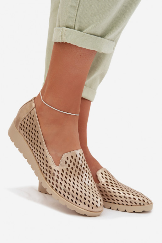 Ažuurne jalatsid Pealiste omad Kuldset värvi Flariette