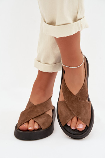 PealistesandaalidPealturalnego seemisnakhsedu Zazoo 3196 pruunid värvi