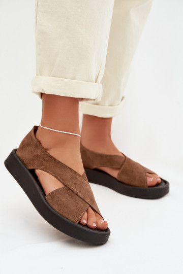 PealistesandaalidPealturalnego seemisnakhsedu Zazoo 3196 pruunid värvi 2