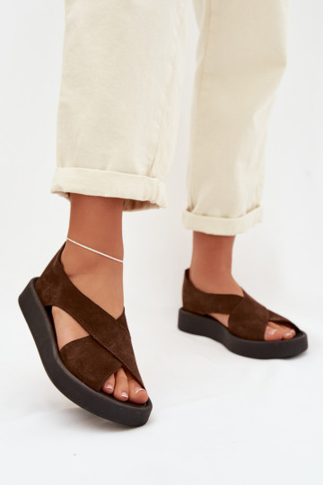 PealistesandaalidPealturalnego seemisnakhsedu Zazoo 3196 pruunid värvi