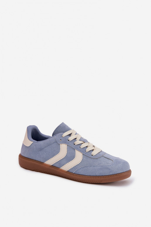 Sneakers tüüpi jalanõud Pealiste omadEco Suedeu Sinist värvi Jesavella