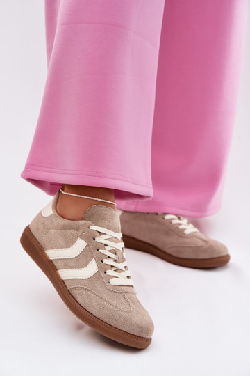 Sneakers tüüpi jalanõud Pealiste omadEco Suedeu beeži värvi Jesavella