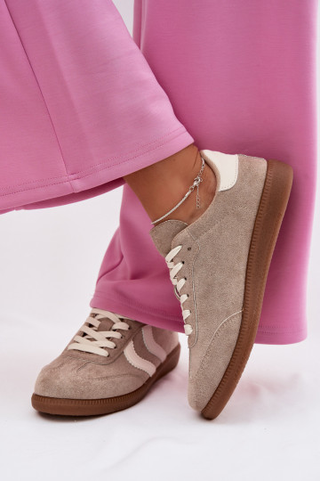 Sneakers tüüpi jalanõud Pealiste omadEco Suedeu beeži värvi Jesavella 2