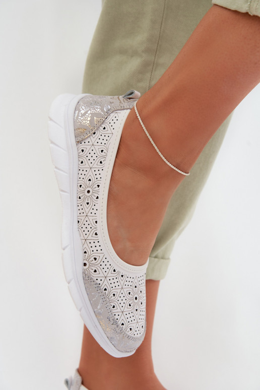 Pealhk Ažuursed baleriinad S.Barski GR61-5973 valget värvi