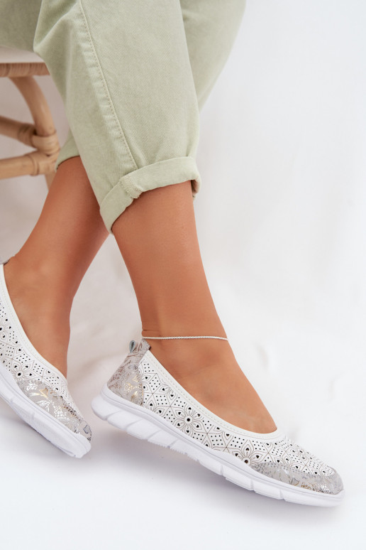 Pealhk Ažuursed baleriinad S.Barski GR61-5973 valget värvi