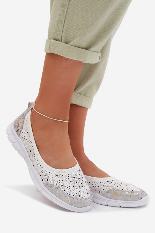 Pealhk Ažuursed baleriinad S.Barski GR61-5973 valget värvi