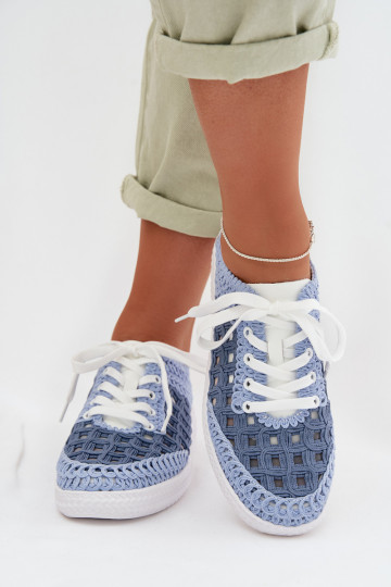 mustriga Pealhk jalatsid Pealiste omad D&A GR61-5951 Sinist värvi