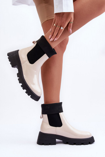 stiilsed saapad Laque Pealiste omad beeži värvi Pavo 2