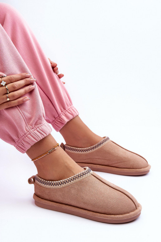 Pealiste omad seemisnakhsed sussid karusnahaga beeži värvi Polinna