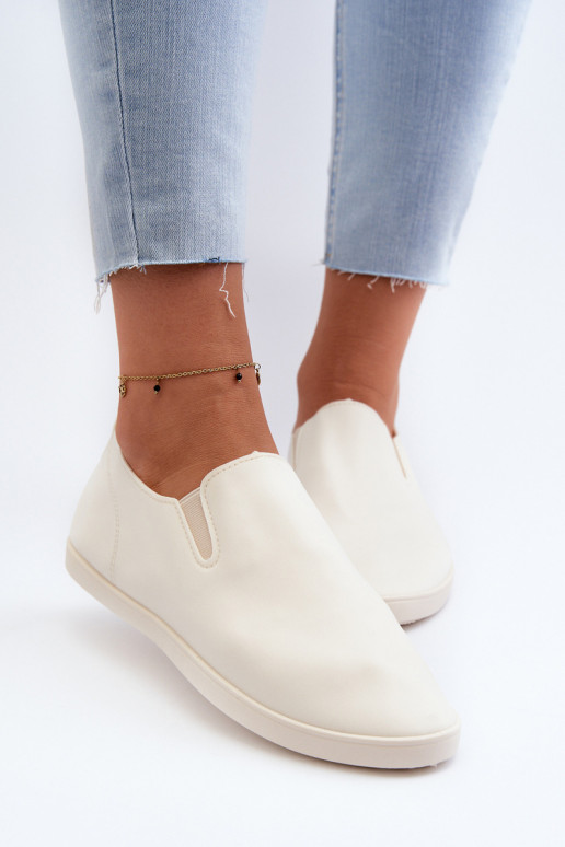 Pealiste omad Spordijalatsid vabaaja jalanõud Slip-On beeži värvi Lovinia