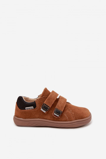 Laste nahast Barefoot saapad Bartek 8600363 pruuni värviga 2