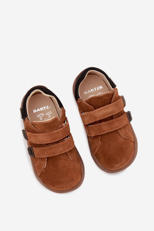 Pealhk jalatsid Barefoot Laste jalanõud Bartek 8600363 pruunid värvi