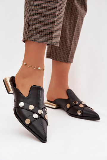 Plätud naturaalsest nahast Mule Pealiste omad rihmadega D&A CR61-3058 msuud