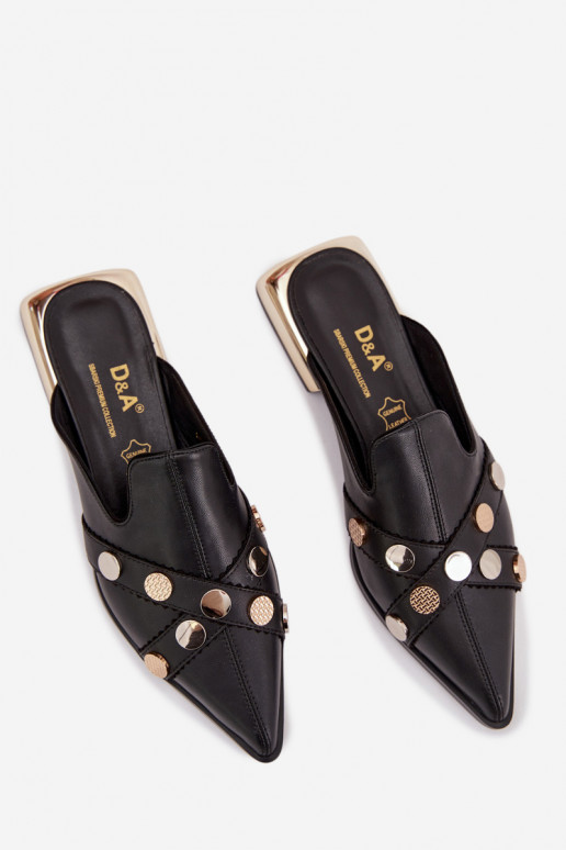 Plätud naturaalsest nahast Mule Pealiste omad rihmadega D&A CR61-3058 msuud