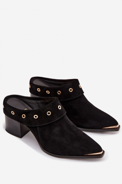 seemisnahksed sussid Kauboi saapad Pealiste omad kõrge jämeda kontsaga D&A CR61-3059 msuud