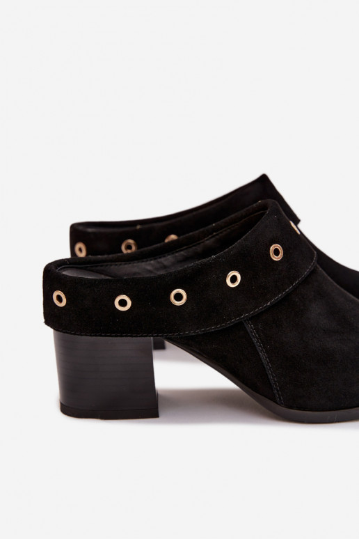 seemisnahksed sussid Kauboi saapad Pealiste omad kõrge jämeda kontsaga D&A CR61-3059 msuud