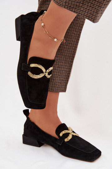 naiste mokassiinidPealturalnego seemisnakhsedu Kuldset värvi Detal D&A CR61-3115 msuud