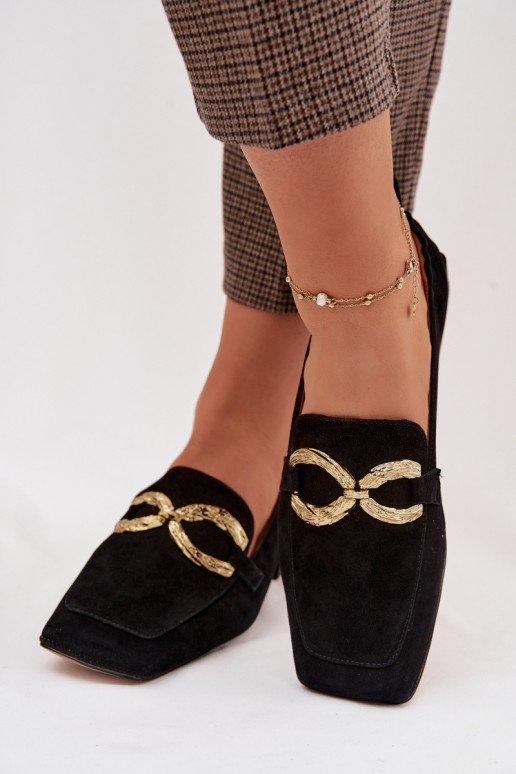 naiste mokassiinidPealturalnego seemisnakhsedu Kuldset värvi Detal D&A CR61-3115 msuud