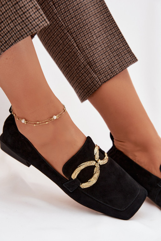 naiste mokassiinidPealturalnego seemisnakhsedu Kuldset värvi Detal D&A CR61-3115 msuud