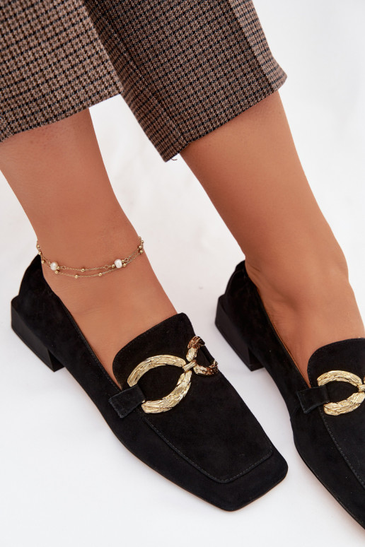 naiste mokassiinidPealturalnego seemisnakhsedu Kuldset värvi Detal D&A CR61-3115 msuud