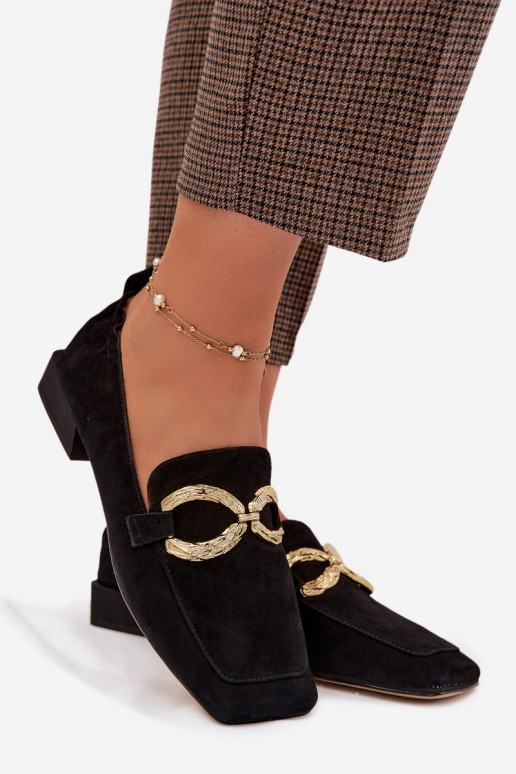 naiste mokassiinidPealturalnego seemisnakhsedu Kuldset värvi Detal D&A CR61-3115 msuud