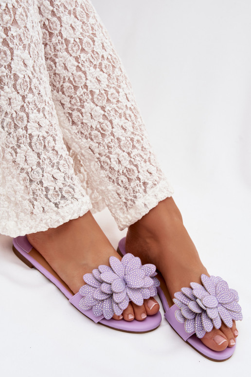 Plätud Pealiste korter Kaunistusega Violetne värv Grelora