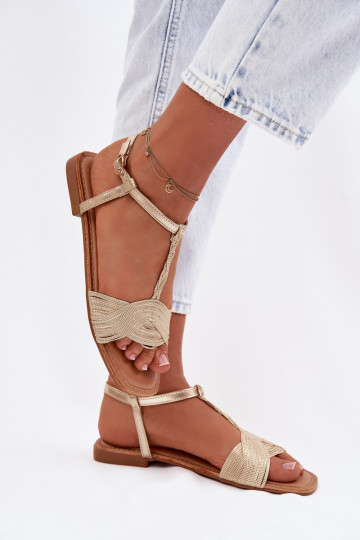 Sellel ondalad sandaalid Kuldset värvi Nexora 2