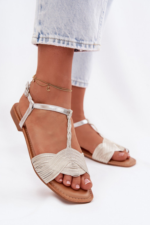 Sellel ondalad sandaalid Hõbedat värvi Nexora