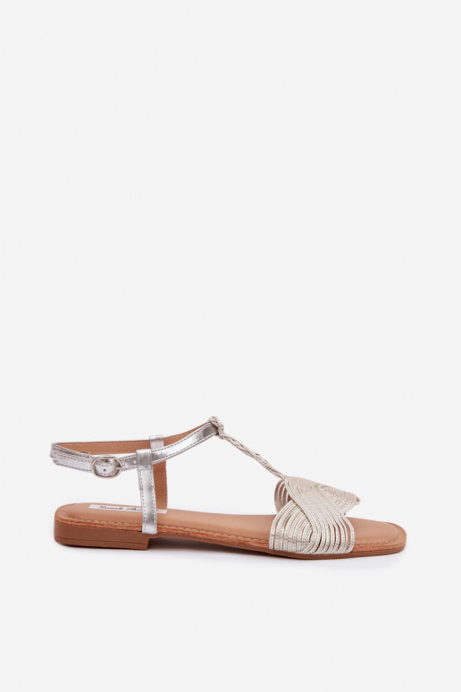 Sellel ondalad sandaalid Hõbedat värvi Nexora