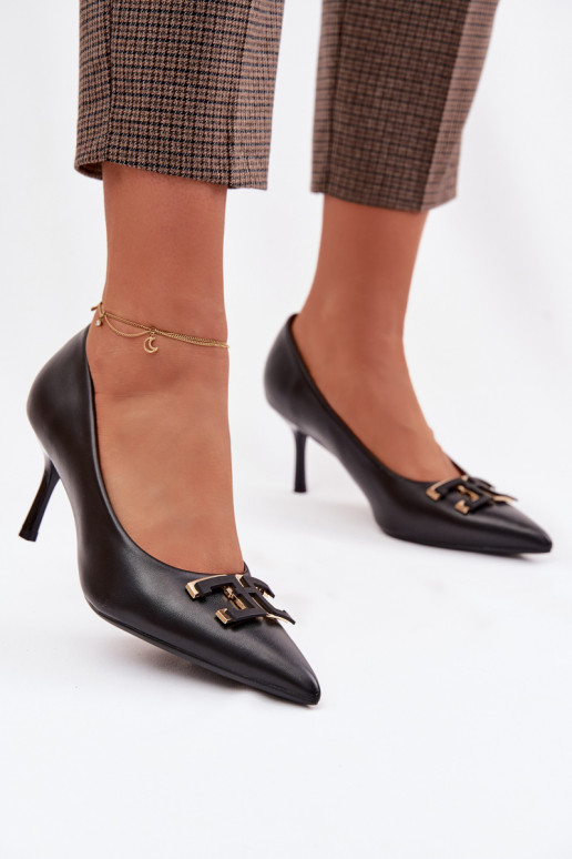 kõrge kontsaga Kingad kaunistustega Eko Pealhk msuud Fivara